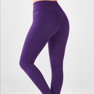 Fabletics Powerhold Highwaisted Purple Leggings